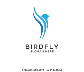 bird logo vector creative design template