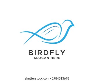 bird logo vector creative design template