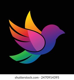 Logotipo de pájaro Vector arte de diseño