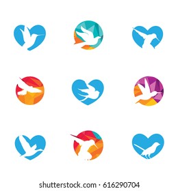Bird logo vector design collection.