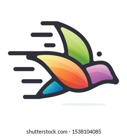 bird logo vector design icon mascot