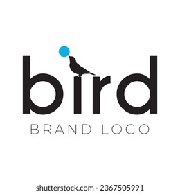 Bird logo, bird logo vector, Bird Logo Design, little bird silhouette logo. t-shirt design.