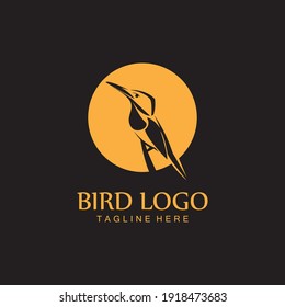 bird logo vector icon design template