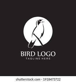 bird logo vector icon design template