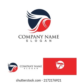 bird logo vector icon design template