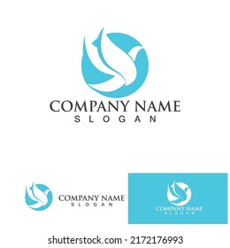bird logo vector icon design template