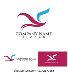 bird logo vector icon design template