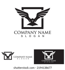 bird logo vector icon design template