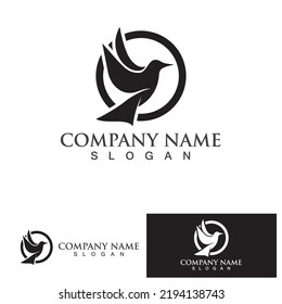 bird logo vector icon design template