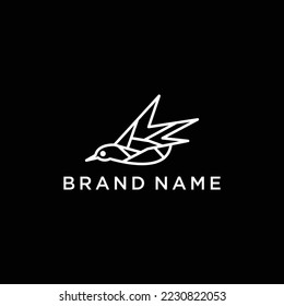 Bird logo vector icon design template