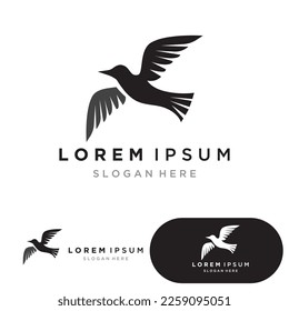 bird logo vector icon design template