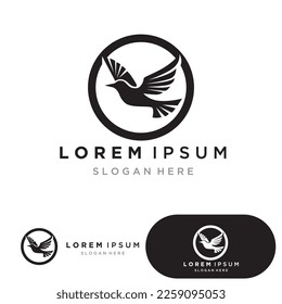 bird logo vector icon design template