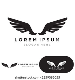 plantilla de diseño de icono de vector de logotipo de aves