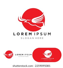 bird logo vector icon design template
