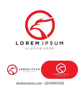 bird logo vector icon design template
