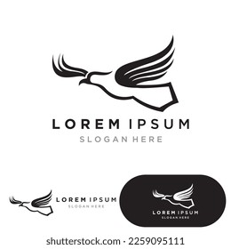 bird logo vector icon design template