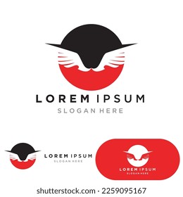 bird logo vector icon design template