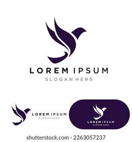 bird logo vector icon design template