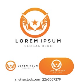 bird logo vector icon design template