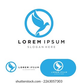 bird logo vector icon design template
