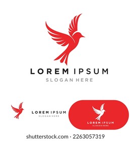plantilla de diseño de icono de vector de logotipo de aves
