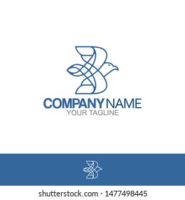 bird logo vector icon template download line art outline