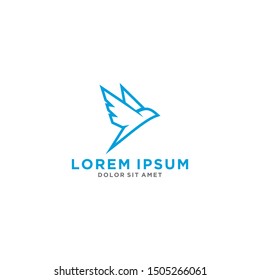 bird logo vector icon template