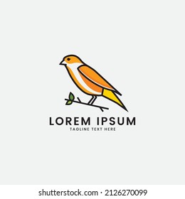 bird logo vector icon template