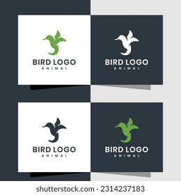 Bird logo vector icon template