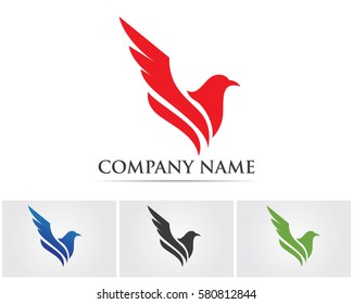 Bird logo vector icons template