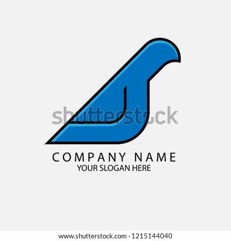 bird logo vector illustration company business peugeot blue