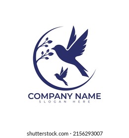 Diseño de la ilustración del vector del logotipo de aves