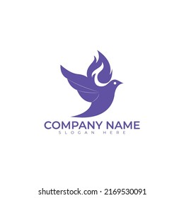 Diseño de la ilustración del vector del logotipo de aves