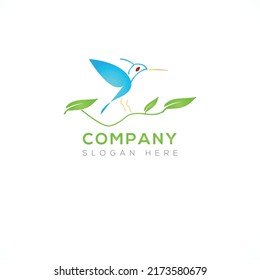 Diseño de la ilustración del vector del logotipo de aves 