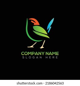 Bird logo vector illustration design 