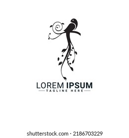 Bird logo vector illustration design 