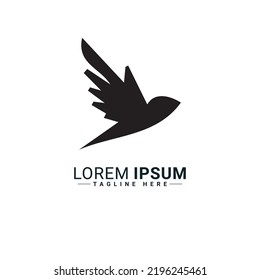 Diseño de la ilustración del vector del logotipo de aves 