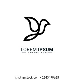 Bird logo vector illustration design 