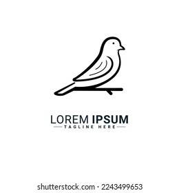Bird logo vector illustration design 