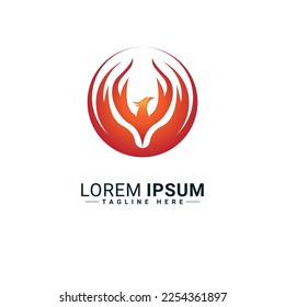 Diseño de la ilustración del vector del logotipo de aves 