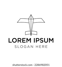 bird logo vector illustration isolated on white background
