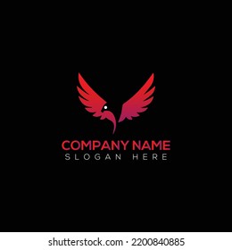 Bird logo vector illustration template
