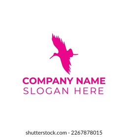 Bird logo vector illustration template