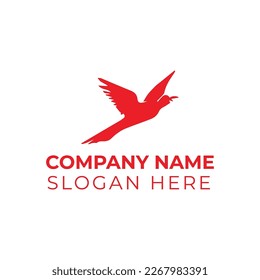 Bird logo vector illustration template