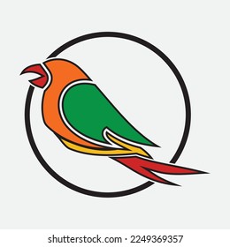 bird logo vector illustrations design icon logo template