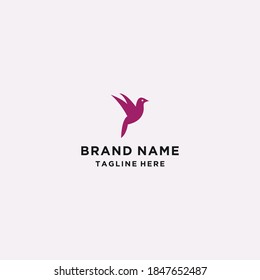 bird logo vector line outline monoline art icon