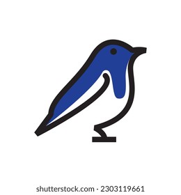 bird logo vector simple illustration.