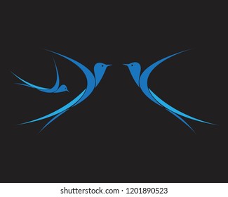 Bird logo vector template