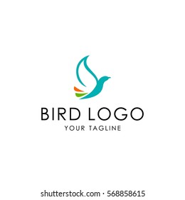 bird logo. vector template