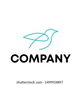 Bird logo vector template design mascot